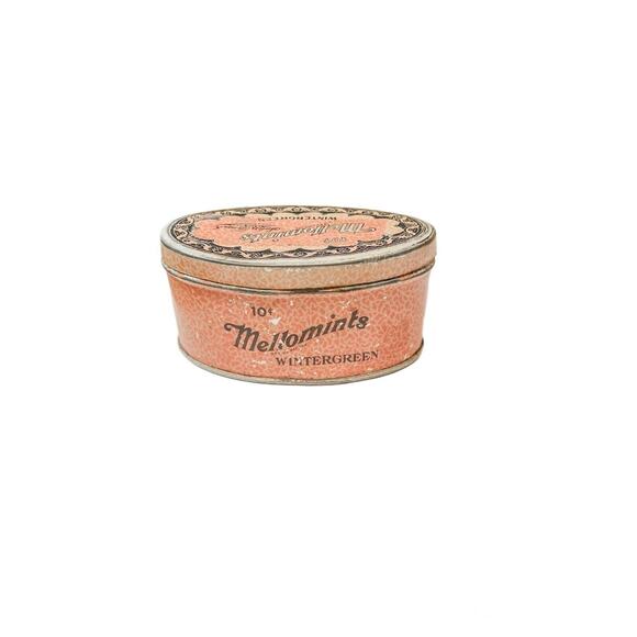 Antique Mellomints Wintergreen 10c Tin by Brandle & Smith Co. - Picture 1 of 10